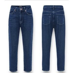 Women's High Waist Denim Blue Jeans by Nocturne